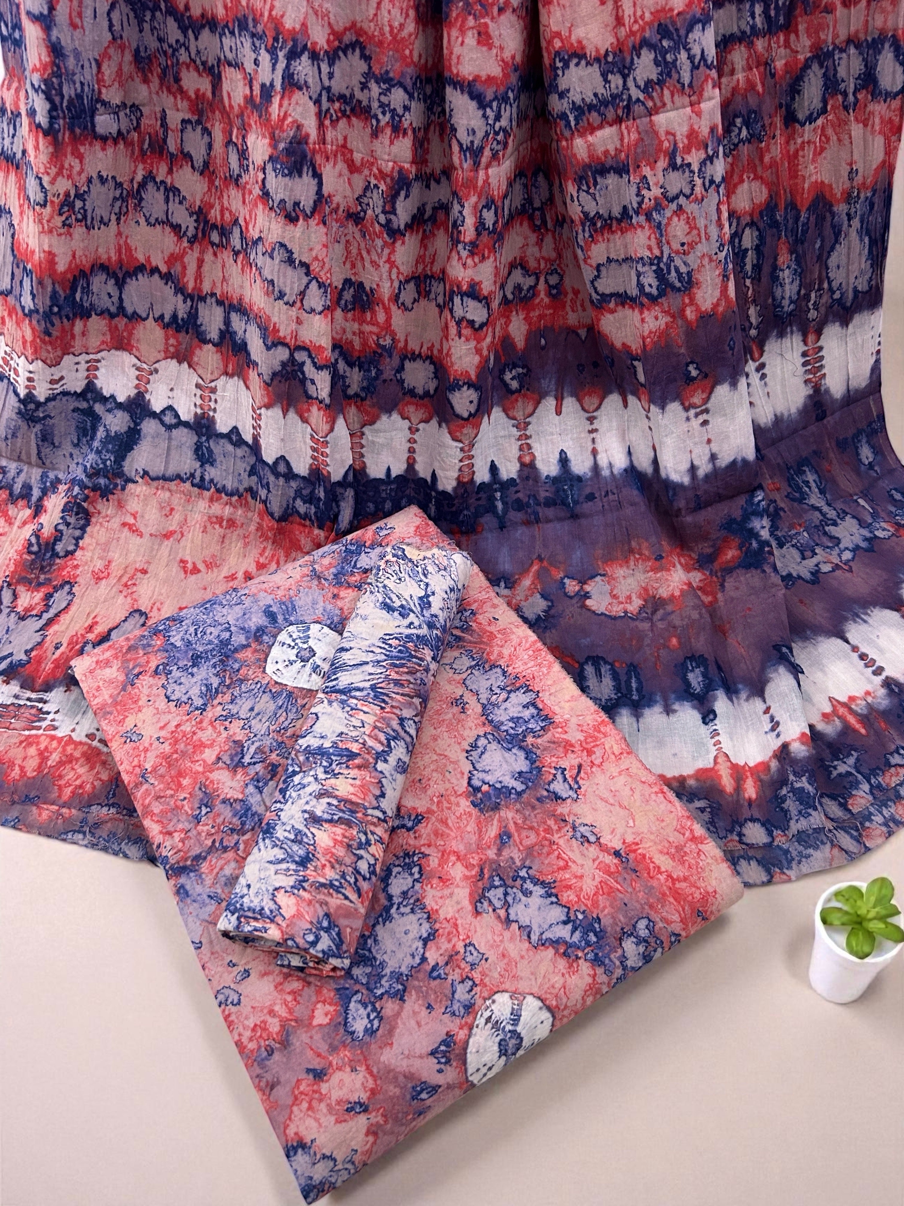 Wax Batik Hand Block Pure Cotton Suit